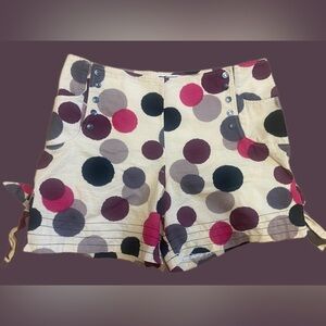 💜Effie's Heart High Waisted Shorts Polka Dots Retro Med NWOT